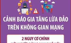 Cảnh báo gia tăng lừa đảo trên không gian mạng