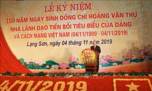 Kỷ niệm 110 năm Ngày sinh đồng chí Hoàng Văn Thụ: Tấm gương sáng về lý tưởng cách mạng
