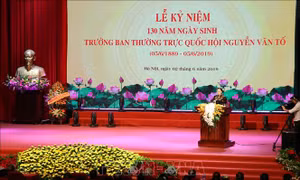 Lễ kỷ niệm 130 năm Ngày sinh Trưởng Ban Thường trực Quốc hội Nguyễn Văn Tố
