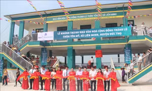 Xây dựng nhà văn hóa cộng đồng tránh lũ cho người dân Hà Tĩnh