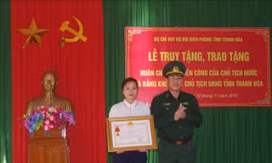 Truy tặng Huân chương chiến công hạng Nhất cho Thiếu tá Vi Văn Nhất hy sinh khi truy bắt tội phạm ma túy 