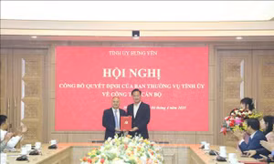 Hưng Yên: Công bố quyết định sáp nhập hai cơ quan báo chí của tỉnh