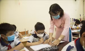 Kiên Giang: Học sinh tiểu học, mầm non nô nức trở lại trường