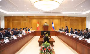 Lãnh đạo Đảng, Nhà nước và Quốc hội Lào đánh giá cao hợp tác giữa hai cơ quan lập pháp Việt Nam - Lào 