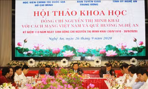 Hội thảo khoa học 'Đồng chí Nguyễn Thị Minh Khai với cách mạng Việt Nam và quê hương Nghệ An'
