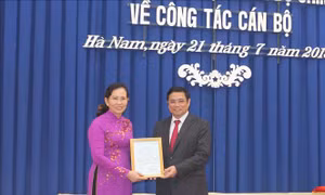 Đồng chí Lê Thị Thủy giữ chức Bí thư Tỉnh ủy Hà Nam