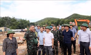 Phó Thủ tướng Lê Thành Long kiểm tra, chỉ đạo công tác khắc phục hậu quả mưa lũ tại Sơn La