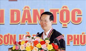 Chủ tịch nước Võ Văn Thưởng dự Ngày hội Đại đoàn kết toàn dân tại Phú Yên