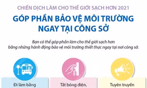 Góp phần bảo vệ môi trường ngay tại công sở