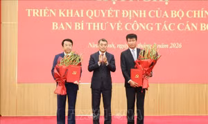 Đồng chí Trần Huy Tuấn giữ chức Bí thư Tỉnh ủy Ninh Bình