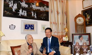 Trưởng ban Tuyên giáo Trung ương thăm, chúc mừng nguyên lãnh đạo ngành Giáo dục