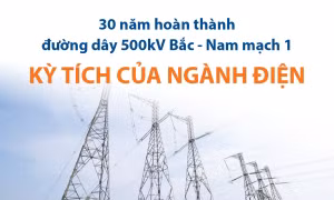 30 năm hoàn thành đường dây 500kV Bắc - Nam mạch 1: Kỳ tích của ngành điện