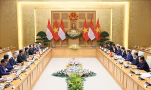 Thủ tướng Phạm Minh Chính hội kiến với Tổng thống Indonesia Joko Widodo