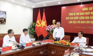 Tổng Bí thư, Chủ tịch nước Tô Lâm làm việc với Ban Cán sự đảng Bộ Ngoại giao