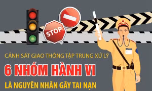 Tập trung xử lý 6 nhóm hành vi là nguyên nhân gây tai nạn giao thông