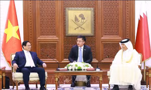 Thủ tướng Phạm Minh Chính hội kiến Chủ tịch Quốc hội Qatar