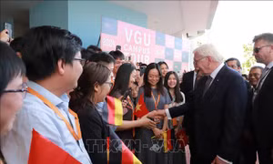 Tổng thống Đức tới thăm Trường Đại học Việt - Đức
