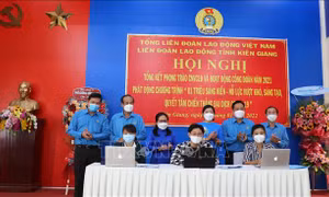 Năm 2022, các cấp Công đoàn tỉnh Kiên Giang vượt khó, quyết tâm chiến thắng đại dịch COVID-19