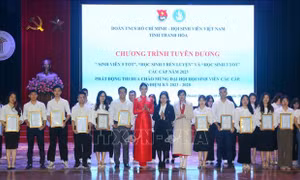 Thanh Hóa tuyên dương sinh viên 5 tốt, học sinh 3 tốt, học sinh 3 rèn luyện