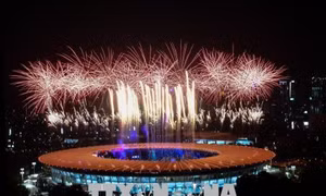 Lễ khai mạc ASIAD 2018 hoành tráng trong không khí lễ hội của 'Xứ Vạn đảo'