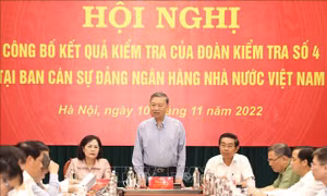 Công bố kết quả kiểm tra tại Ban cán sự đảng Ngân hàng Nhà nước Việt Nam