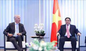 Thủ tướng Phạm Minh Chính tiếp Chủ tịch Liên minh Bỉ - Việt