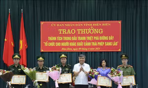 Khen thưởng các đơn vị triệt phá đường dây tổ chức đưa người xuất cảnh trái phép