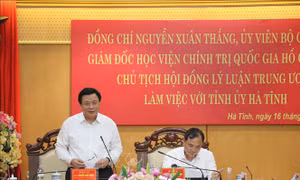 Hà Tĩnh vận dụng sáng tạo, triển khai có hiệu quả các chủ trương lớn của Đảng