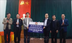 Thăm, tặng quà người dân bị ảnh hưởng do bão, lũ tại Quảng Trị