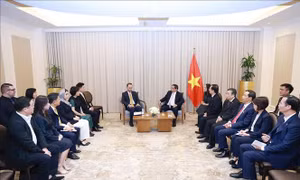 Thủ tướng Phạm Minh Chính tiếp lãnh đạo các doanh nghiệp, tổ chức tài chính hàng đầu Qatar