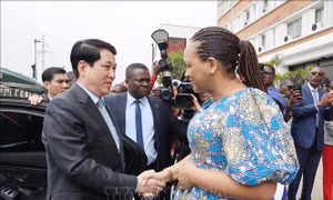 Chủ tịch nước thăm, làm việc với Đảng MPLA cầm quyền của Angola