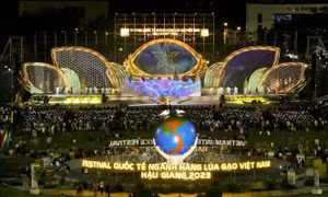 Khai mạc Festival Quốc tế ngành hàng lúa gạo Việt Nam - Hậu Giang 2023