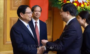 Thủ tướng tiếp Bí thư Đảng ủy Đại học Thanh Hoa, Trung Quốc