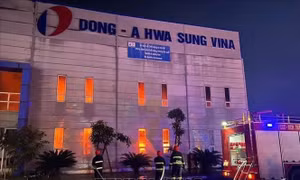Hải Phòng: Hỏa hoạn thiêu rụi hàng ngàn m2 nhà xưởng tại Khu công nghiệp Tràng Duệ