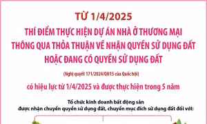 Thí điểm thực hiện dự án nhà ở thương mại từ 1/4/2025