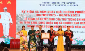 Thị xã Phước Long hoàn thành xây dựng nông thôn mới
