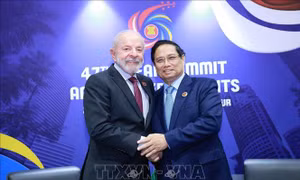 ASEAN 47: Thủ tướng Phạm Minh Chính gặp Tổng thống Brazil Lula da Silva