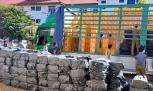 Lào liên tiếp phá các vụ án lớn, thu giữ nhiều tấn ma tuý