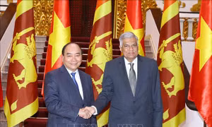 Thủ tướng Nguyễn Xuân Phúc tiếp Thủ tướng Sri Lanka 