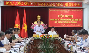 Đoàn kiểm tra của BCĐ Trung ương về phòng, chống tham nhũng, tiêu cực làm việc tại Đồng Nai