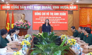 Phó Chủ tịch nước thăm, làm việc với Binh đoàn 12, Bộ Quốc phòng