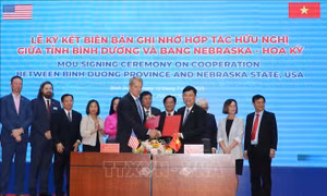Tỉnh Bình Dương và bang Nebraska ký hợp tác trên nhiều lĩnh vực