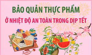 Bảo quản thực phẩm ở nhiệt độ an toàn trong dịp Tết