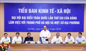 Tiểu ban Kinh tế - Xã hội Đại hội Đảng toàn quốc lần thứ XIII làm việc với một số địa phương