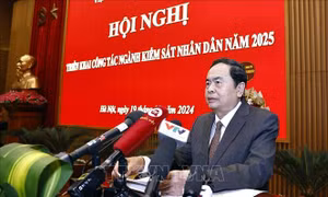 Chủ tịch Quốc hội dự Hội nghị triển khai công tác ngành Kiểm sát nhân dân năm 2025