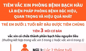 Trẻ em dưới 1 tuổi bắt đầu được tiêm chủng phòng, chống bệnh bạch hầu