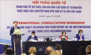 Hội thảo tham vấn lần thứ hai về dự thảo Báo cáo giữa kỳ tự nguyện thực hiện các khuyến nghị theo Cơ chế UPR chu kỳ III của Việt Nam