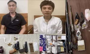 Bắt giữ 2 đối tượng mua bán trái phép chất ma túy có vũ khí 'nóng'
