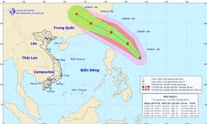 Bão Bailu đang hoạt động gần Biển Đông