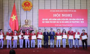 Hà Nội: Khen thưởng các huấn luyện viên, vận động viên đạt thành tích xuất sắc tại SEA Games 30